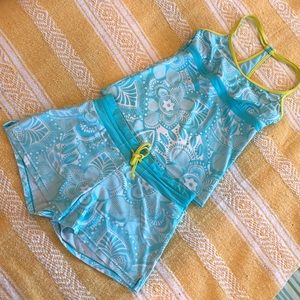 Athleta tankini & swim short